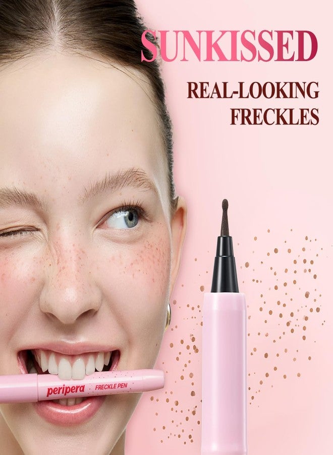 Peripera Freckle Pen, Natural Sun-Kissed Makeup – Long Lasting, Smudge-Proof Faux Freckles with Precision Dot Tip, Buildable K-Beauty Freckle Makeup Pen (01 NATURAL BROWN) - Image 3